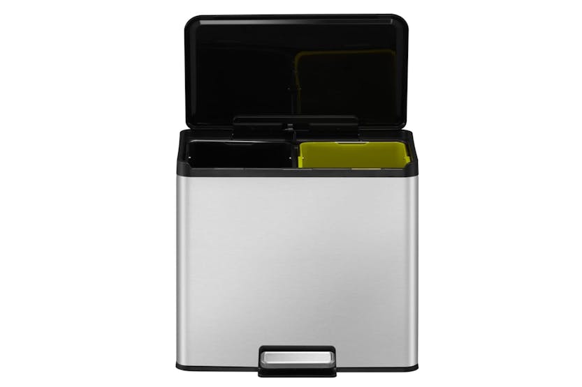 Eko 440004 Pedal Bin Essential 2x15 L Matte Silver Eko 440004 Pedal Bin Essential 2x15 L Matte Silver