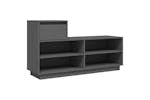 vidaXL 814451 Shoe Cabinet Grey 110x34x61cm Solid Wood Pine vidaXL 814451 Shoe Cabinet Grey 110x34x61cm Solid Wood Pine