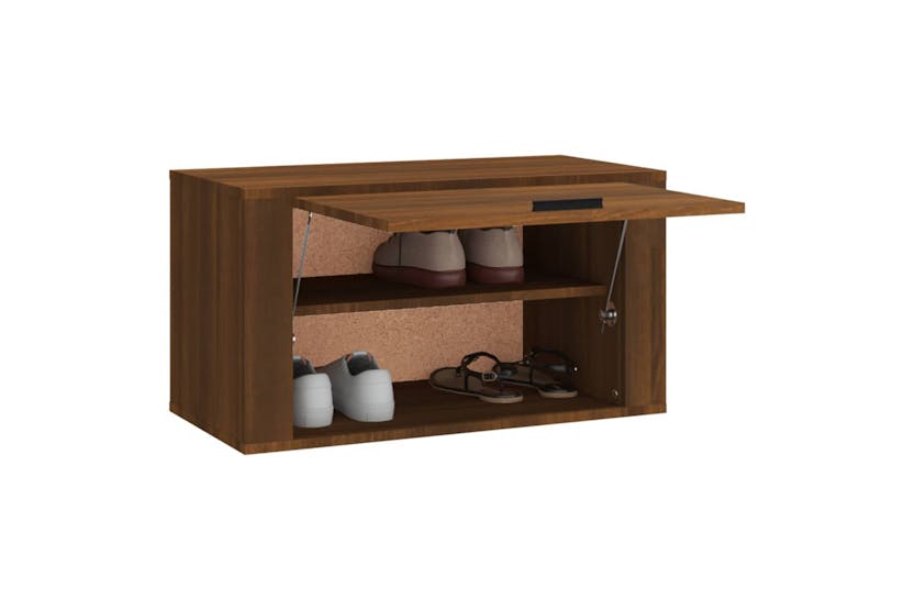 vidaXL 821019 Wall-mounted Shoe Cabinet Brown Oak 70x35x38cm Solid Wood Pine vidaXL 821019 Wall-mounted Shoe Cabinet Brown Oak 70x35x38cm Solid Wood Pine