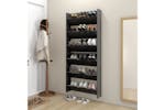 vidaXL 806794 Wall Shoe Cabinets 2 Pcs High Gloss Grey 80x18x90cm Engineered Wood vidaXL 806794 Wall Shoe Cabinets 2 Pcs High Gloss Grey 80x18x90cm Engineered Wood