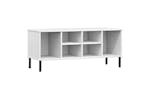 vidaXL 350996 Shoe Rack With Metal Legs White 106x35x45cm Solid Wood Oslo vidaXL 350996 Shoe Rack With Metal Legs White 106x35x45cm Solid Wood Oslo