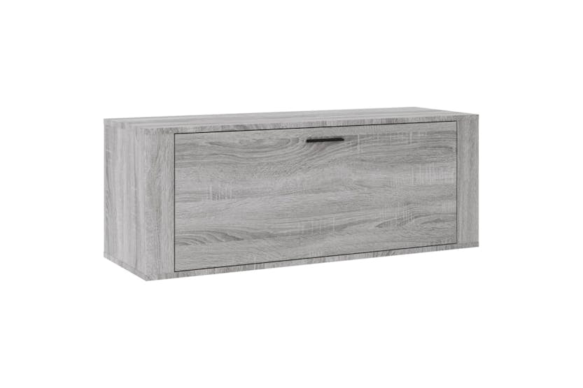 vidaXL 821026 Wall Shoe Cabinet Grey Sonoma 100x35x38cm Engineered Wood vidaXL 821026 Wall Shoe Cabinet Grey Sonoma 100x35x38cm Engineered Wood
