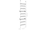 vidaXL 321108 Telescopic Shoe Rack With Rods Aluminium vidaXL 321108 Telescopic Shoe Rack With Rods Aluminium