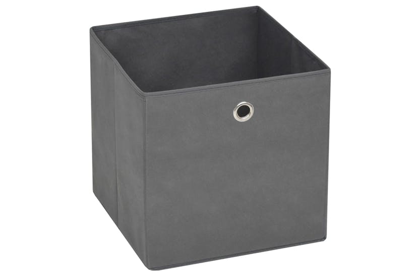 vidaXL 325193 Storage Boxes 10 Pcs Non-woven Fabric 28x28x28cm Grey vidaXL 325193 Storage Boxes 10 Pcs Non-woven Fabric 28x28x28cm Grey