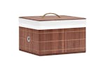 vidaXL 320768 Bamboo Storage Boxes 4 Pcs Brown vidaXL 320768 Bamboo Storage Boxes 4 Pcs Brown