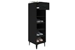 vidaXL 812808 Shoe Cabinet Black 30x35x105cm Engineered Wood vidaXL 812808 Shoe Cabinet Black 30x35x105cm Engineered Wood