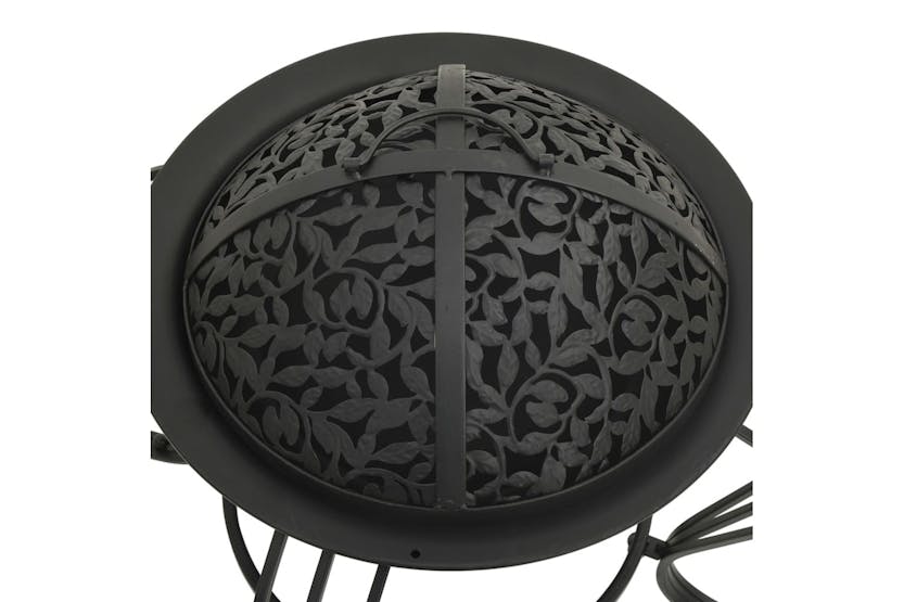 vidaXL 311886 Fire Pit With Poker 49cm Steel vidaXL 311886 Fire Pit With Poker 49cm Steel