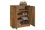 vidaXL 817102 Shoe Cabinet Smoked Oak 59x35x70cm Engineered Wood vidaXL 817102 Shoe Cabinet Smoked Oak 59x35x70cm Engineered Wood