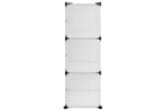 vidaXL 340568 Shoe Rack Transparent 84x31.5x93cm Pp vidaXL 340568 Shoe Rack Transparent 84x31.5x93cm Pp
