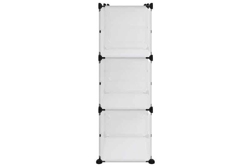 vidaXL 340568 Shoe Rack Transparent 84x31.5x93cm Pp vidaXL 340568 Shoe Rack Transparent 84x31.5x93cm Pp