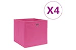 vidaXL 325203 Storage Boxes 4 Pcs Non-woven Fabric 28x28x28cm Pink vidaXL 325203 Storage Boxes 4 Pcs Non-woven Fabric 28x28x28cm Pink