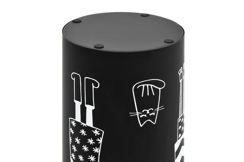 vidaXL 246800 Umbrella Stand Women Steel Black vidaXL 246800 Umbrella Stand Women Steel Black