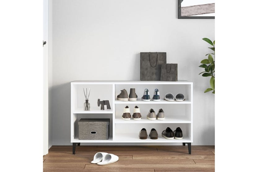 vidaXL 819748 Shoe Cabinet White 102x36x60cm Engineered Wood vidaXL 819748 Shoe Cabinet White 102x36x60cm Engineered Wood