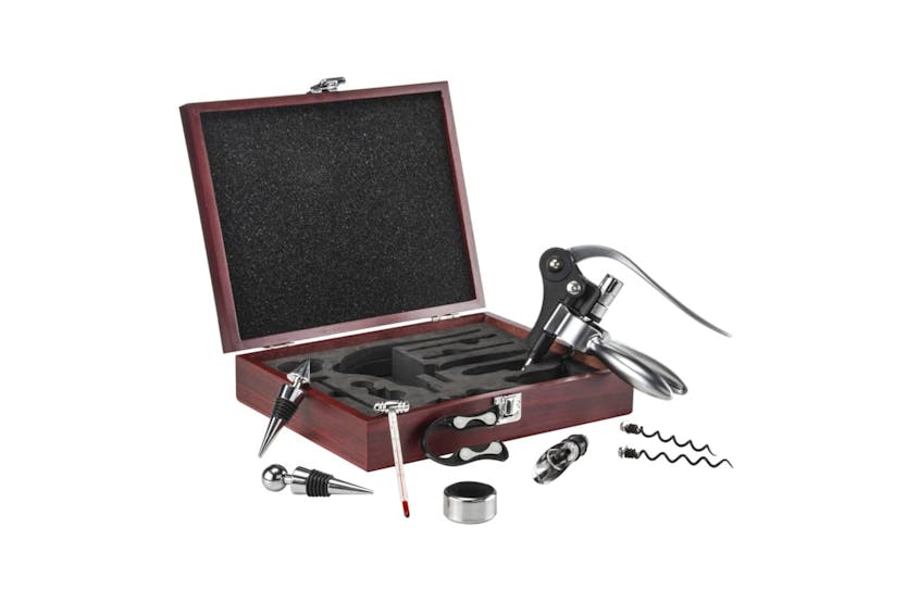 Hi 445564 10 Piece Wine Accessory Set With Case Hi 445564 10 Piece Wine Accessory Set With Case