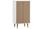 vidaXL 350526 Shoe Cabinet Molde White 59,5x35x103cm Solid Wood Pine vidaXL 350526 Shoe Cabinet Molde White 59,5x35x103cm Solid Wood Pine
