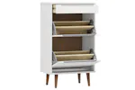vidaXL 350526 Shoe Cabinet Molde White 59,5x35x103cm Solid Wood Pine vidaXL 350526 Shoe Cabinet Molde White 59,5x35x103cm Solid Wood Pine