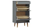 vidaXL 350527 Shoe Cabinet Molde Grey 59,5x35x103cm Solid Wood Pine vidaXL 350527 Shoe Cabinet Molde Grey 59,5x35x103cm Solid Wood Pine