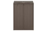 vidaXL 151225 Trash Bin With 2 Doors Brown 65x45x88cm Pp vidaXL 151225 Trash Bin With 2 Doors Brown 65x45x88cm Pp