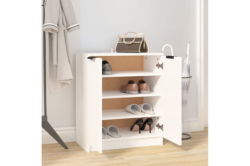 vidaXL 811421 Shoe Cabinet White 59x35x70cm Engineered Wood vidaXL 811421 Shoe Cabinet White 59x35x70cm Engineered Wood