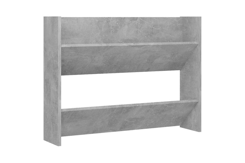 vidaXL 806750 Wall Shoe Cabinets 2 Pcs Concrete Grey 80x18x60cm Engineered Wood vidaXL 806750 Wall Shoe Cabinets 2 Pcs Concrete Grey 80x18x60cm Engineered Wood