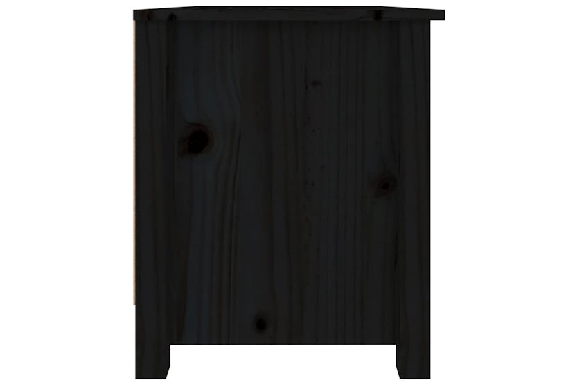vidaXL 813783 Shoe Cabinet Black 70x38x45.5cm Solid Wood Pine vidaXL 813783 Shoe Cabinet Black 70x38x45.5cm Solid Wood Pine