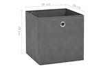vidaXL 325193 Storage Boxes 10 Pcs Non-woven Fabric 28x28x28cm Grey vidaXL 325193 Storage Boxes 10 Pcs Non-woven Fabric 28x28x28cm Grey