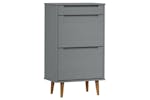 vidaXL 350527 Shoe Cabinet Molde Grey 59,5x35x103cm Solid Wood Pine vidaXL 350527 Shoe Cabinet Molde Grey 59,5x35x103cm Solid Wood Pine