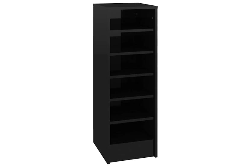 vidaXL 809006 Shoe Cabinet High Gloss Black 31.5x35x90cm Engineered Wood vidaXL 809006 Shoe Cabinet High Gloss Black 31.5x35x90cm Engineered Wood