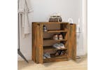 vidaXL 817102 Shoe Cabinet Smoked Oak 59x35x70cm Engineered Wood vidaXL 817102 Shoe Cabinet Smoked Oak 59x35x70cm Engineered Wood