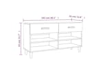 vidaXL 812820 Shoe Cabinet Concrete Grey 102x35x55cm Engineered Wood vidaXL 812820 Shoe Cabinet Concrete Grey 102x35x55cm Engineered Wood