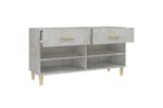 vidaXL 812820 Shoe Cabinet Concrete Grey 102x35x55cm Engineered Wood vidaXL 812820 Shoe Cabinet Concrete Grey 102x35x55cm Engineered Wood