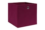 vidaXL 325201 Storage Boxes 10 Pcs Non-woven Fabric 28x28x28cm Dark Red vidaXL 325201 Storage Boxes 10 Pcs Non-woven Fabric 28x28x28cm Dark Red