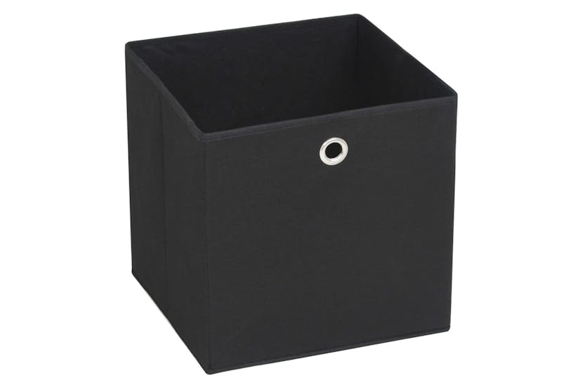 vidaXL 325187 Storage Boxes 4 Pcs Non-woven Fabric 28x28x28cm Black vidaXL 325187 Storage Boxes 4 Pcs Non-woven Fabric 28x28x28cm Black