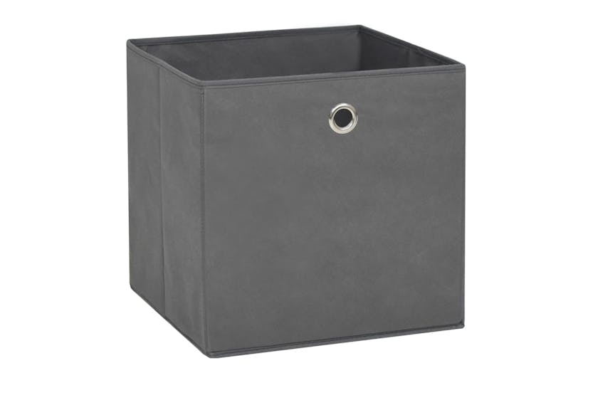 vidaXL 325193 Storage Boxes 10 Pcs Non-woven Fabric 28x28x28cm Grey vidaXL 325193 Storage Boxes 10 Pcs Non-woven Fabric 28x28x28cm Grey