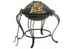 vidaXL 311886 Fire Pit With Poker 49cm Steel vidaXL 311886 Fire Pit With Poker 49cm Steel