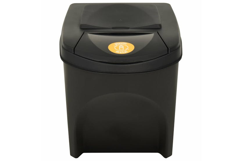 vidaXL 316185 Stackable Dustbins 4 Pcs Anthracite 100 L vidaXL 316185 Stackable Dustbins 4 Pcs Anthracite 100 L