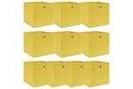 Vidaxl 288367 Storage Boxes 10 Pcs Yellow 32x32x32 Cm Fabric Vidaxl 288367 Storage Boxes 10 Pcs Yellow 32x32x32 Cm Fabric