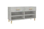 vidaXL 812820 Shoe Cabinet Concrete Grey 102x35x55cm Engineered Wood vidaXL 812820 Shoe Cabinet Concrete Grey 102x35x55cm Engineered Wood