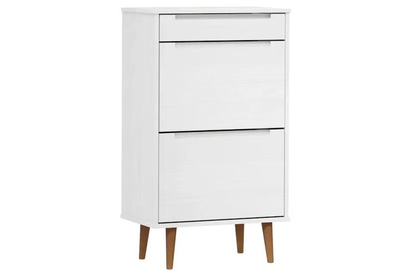vidaXL 350526 Shoe Cabinet Molde White 59,5x35x103cm Solid Wood Pine vidaXL 350526 Shoe Cabinet Molde White 59,5x35x103cm Solid Wood Pine