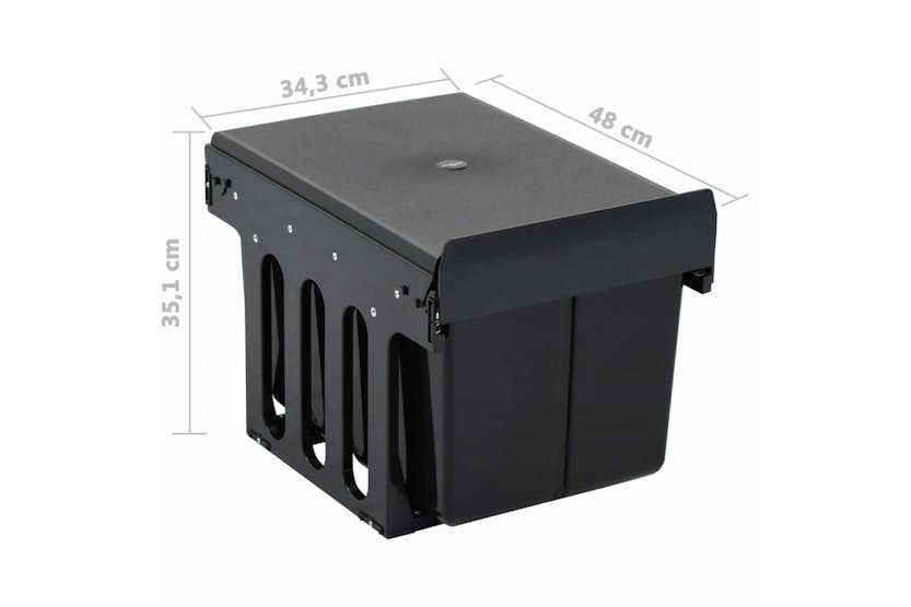 vidaXL 51179 Kitchen Cupboard Pull-out Dustbin Soft-close 36 L vidaXL 51179 Kitchen Cupboard Pull-out Dustbin Soft-close 36 L