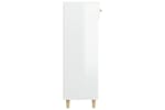 vidaXL 812786 Shoe Cabinet High Gloss White 60x35x105cm Engineered Wood vidaXL 812786 Shoe Cabinet High Gloss White 60x35x105cm Engineered Wood