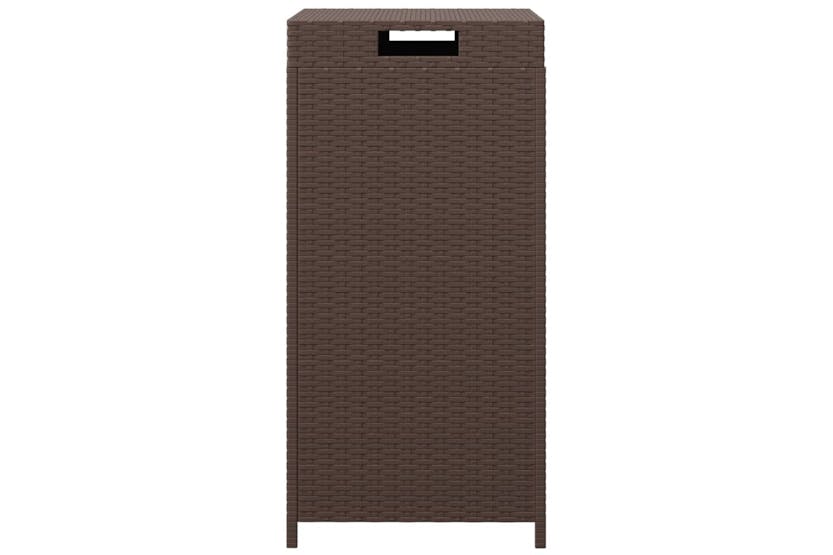 vidaXL 319411 Trash Bin Brown 40x40x80cm Poly Rattan vidaXL 319411 Trash Bin Brown 40x40x80cm Poly Rattan