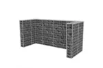 vidaXL 142560 Gabion Triple Wheelie Bin Surround Steel 250x100x120cm vidaXL 142560 Gabion Triple Wheelie Bin Surround Steel 250x100x120cm