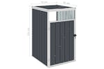 vidaXL 46275 Garbage Bin Shed Anthracite 72x81x121cm Steel vidaXL 46275 Garbage Bin Shed Anthracite 72x81x121cm Steel