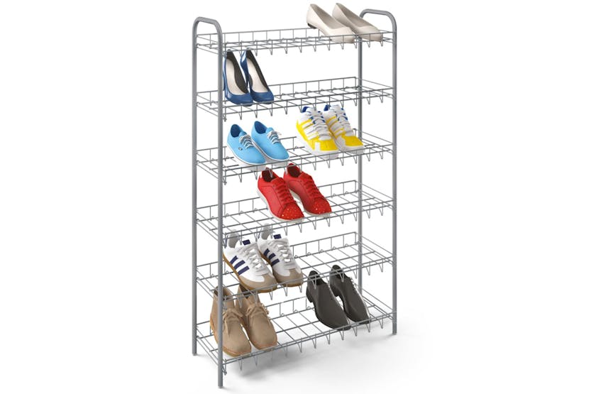 Metaltex 430406 6-tier Shoe Rack Shoe 6 Silver Grey Metaltex 430406 6-tier Shoe Rack Shoe 6 Silver Grey