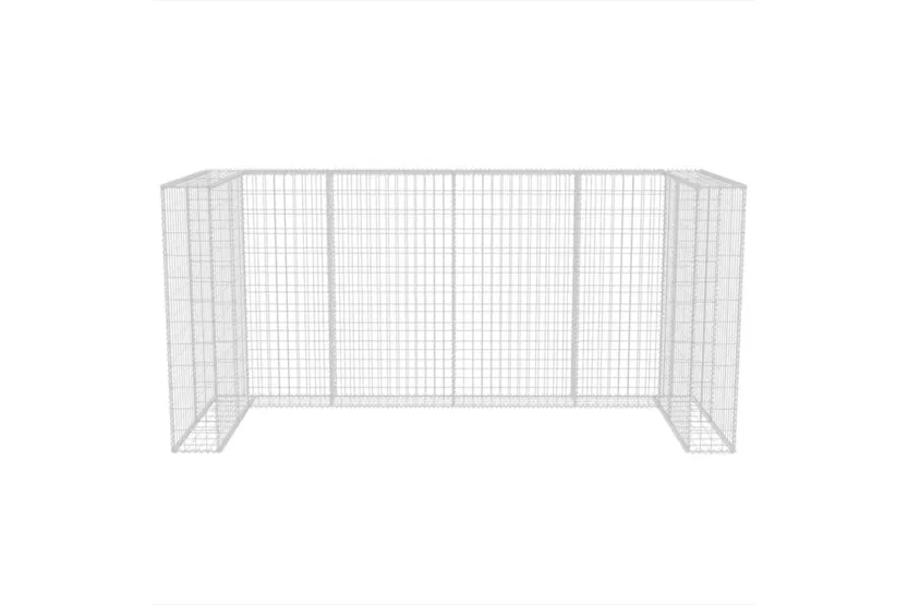 vidaXL 142560 Gabion Triple Wheelie Bin Surround Steel 250x100x120cm vidaXL 142560 Gabion Triple Wheelie Bin Surround Steel 250x100x120cm