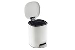 Hi 445563 Metal Pedal Bin 5 L White Hi 445563 Metal Pedal Bin 5 L White
