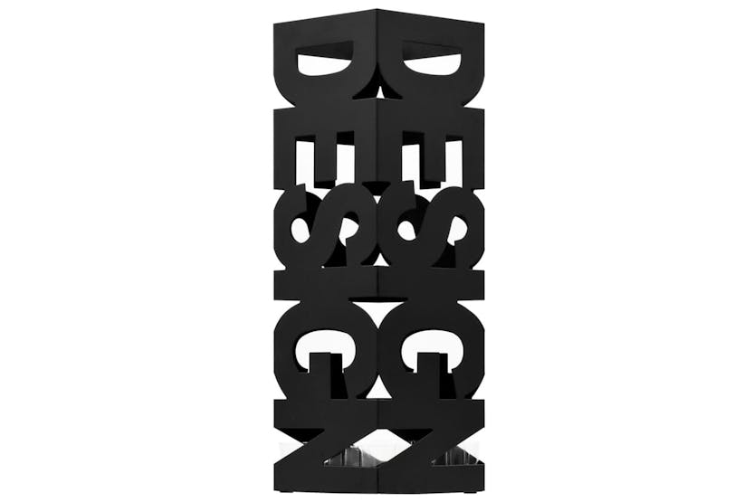 vidaXL 246793 Umbrella Stand Design Steel Black vidaXL 246793 Umbrella Stand Design Steel Black
