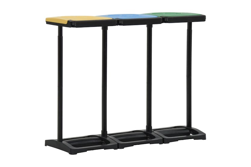 vidaXL 340989 Bin Bag Stands With Lid 240-330 L Multicolour Pp vidaXL 340989 Bin Bag Stands With Lid 240-330 L Multicolour Pp