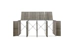 vidaXL 319867 Quadruple Wheelie Bin Shed Grey 274x80x117cm Poly Rattan vidaXL 319867 Quadruple Wheelie Bin Shed Grey 274x80x117cm Poly Rattan